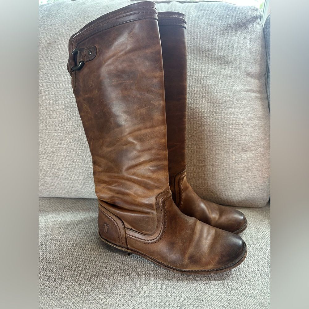 Frye Brown Leather Riding Boots